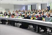 The lecture room filled with water engineering students